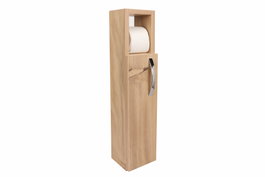 Hanah Home Armario de Baño Star Oak Roble Escandinavo 15x65x12 cm